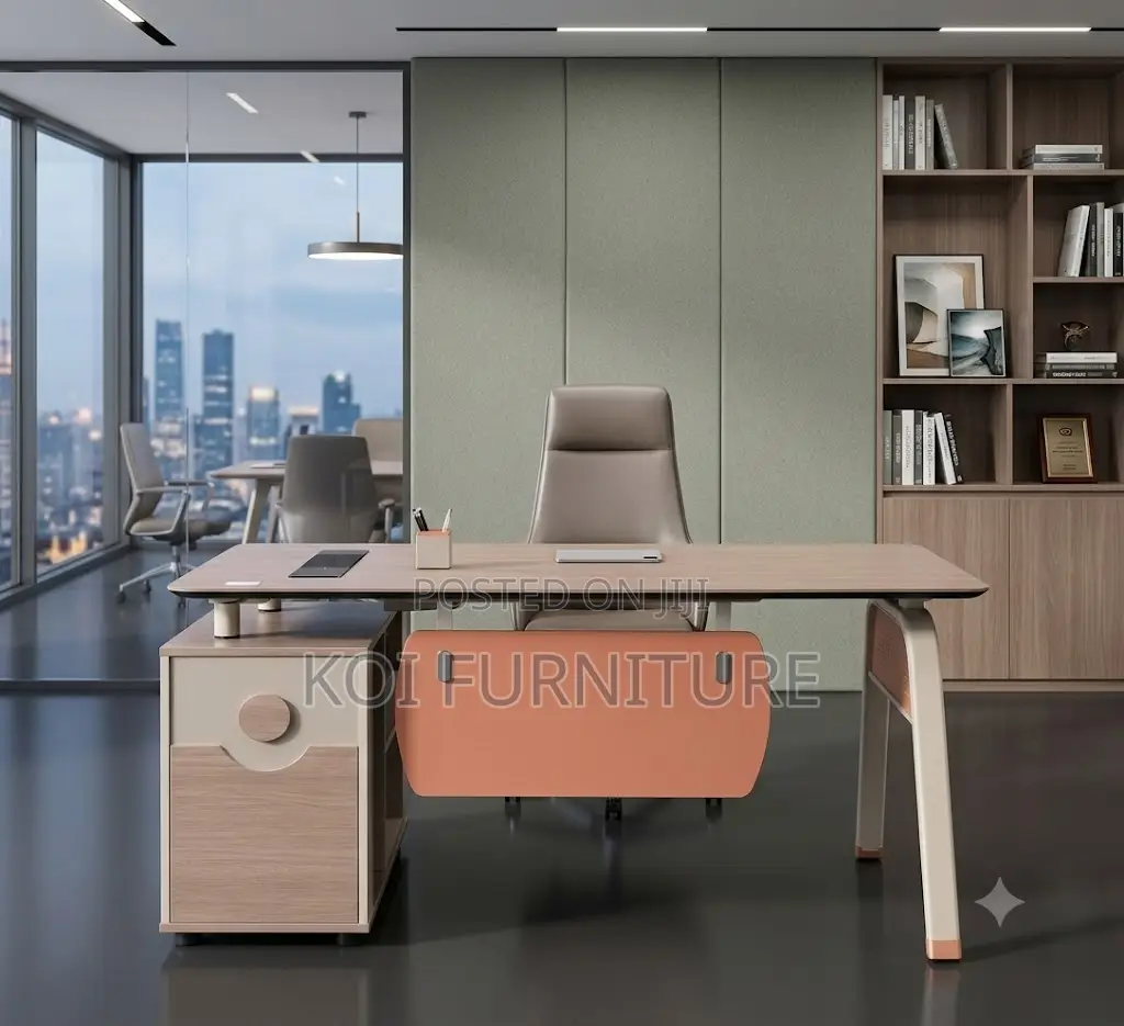Office Desk; 1.8 Meters Executive L Shaped Commanding Desk