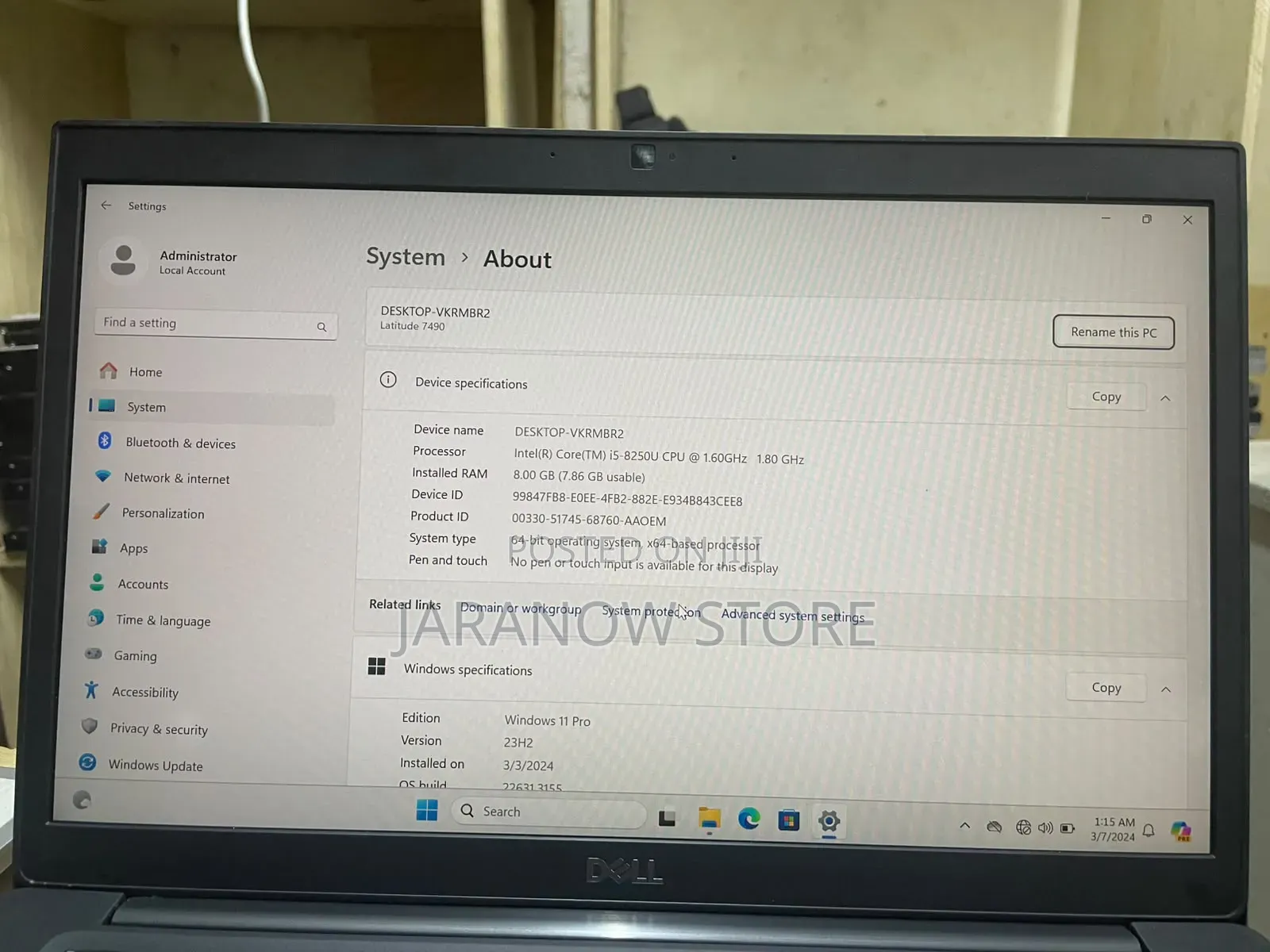 Laptop Dell Latitude 7490 8GB Intel Core i5 SSD 256GB