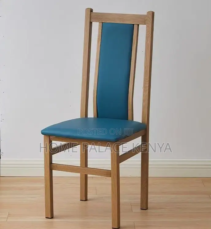 Home Chair: Mahogany Padded Leather Chair