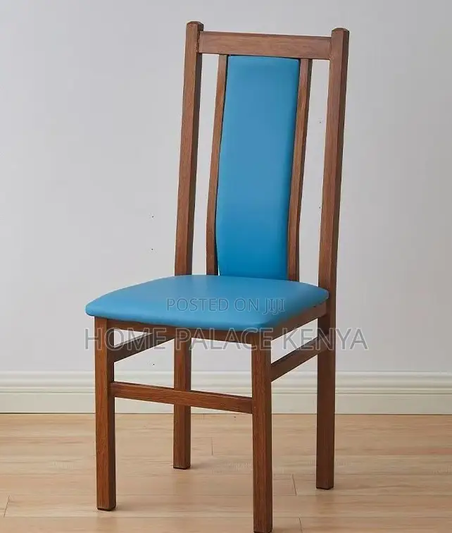 Home Chair: Mahogany Padded Leather Chair