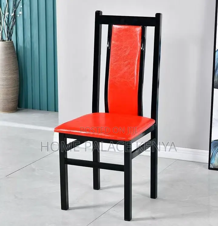 Home Chair: Mahogany Padded Leather Chair