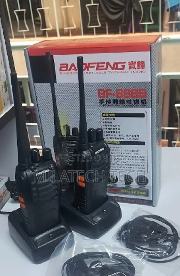 Baofeng Bf-888s Compact Walkie Talkie for Security, Events