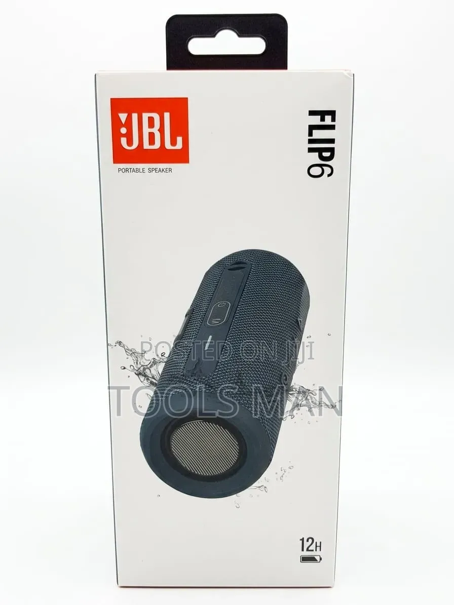 JBL Flip 6 Waterproof Portable Bluetooth Speaker - 12h Playtime.