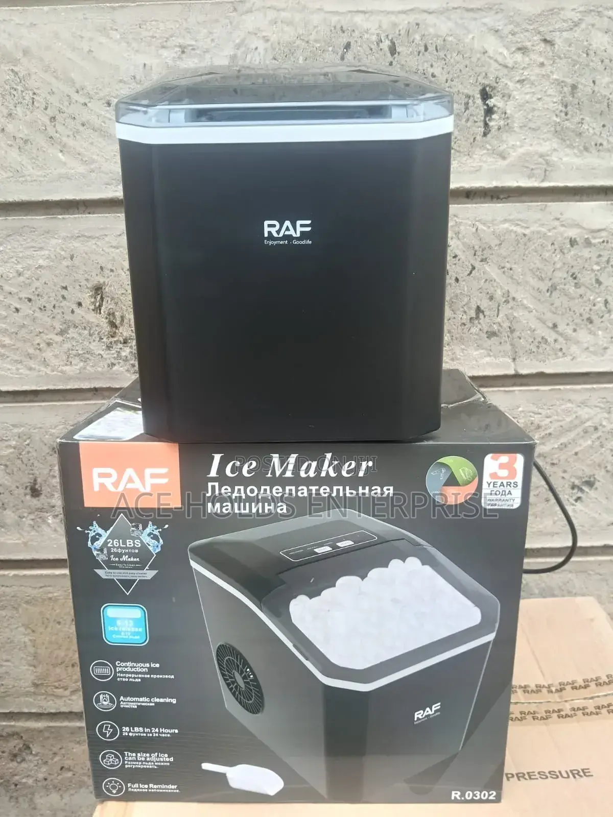 6 Litres Ice Cube Maker (26lbs) - 6-13 Release Auto-Clean