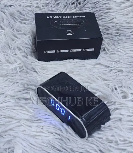 Hidden Spy Camera Table Clock, Hd 1080p Wifi Camera Clock
