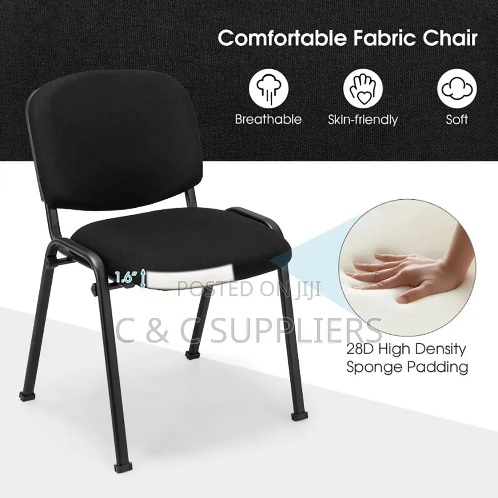 Office Fabric Armless Tosca Reception Chair.