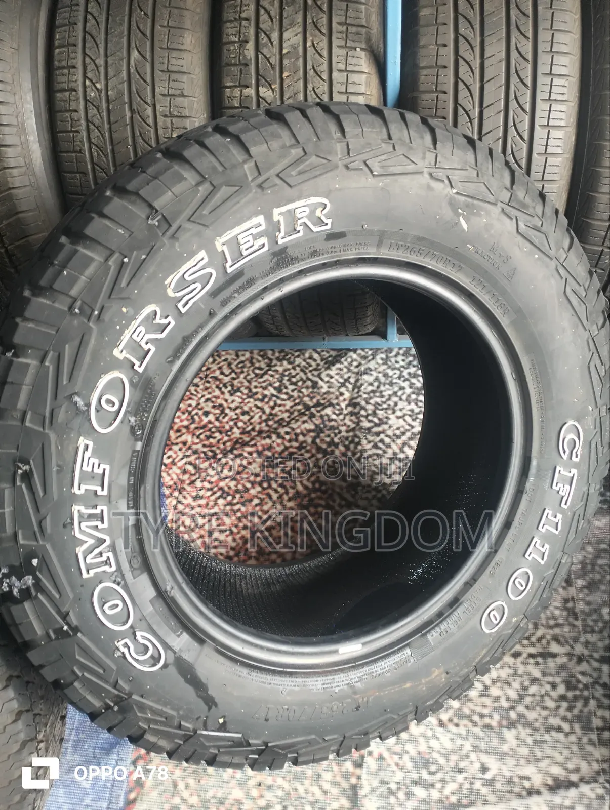265/70r17 Slightly Used Comforser Tyres