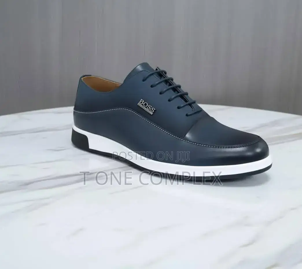 Men's Executive Shoes Blue and Black