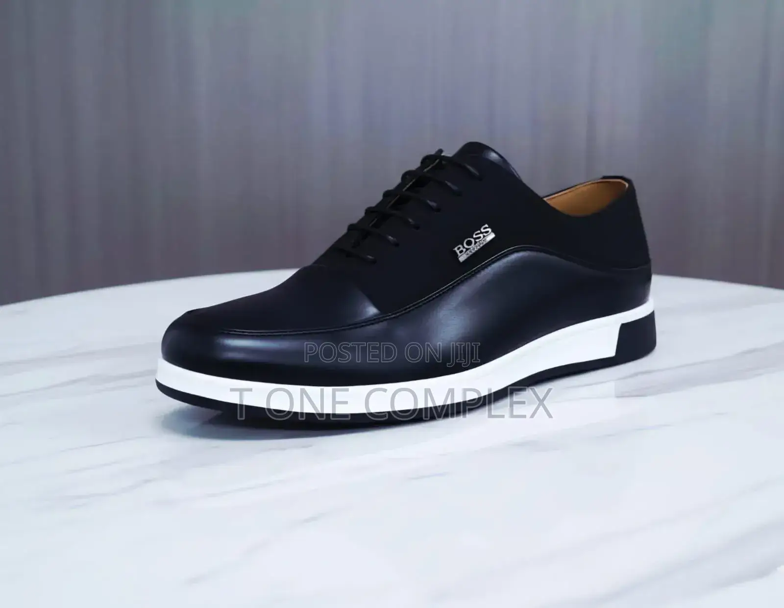 Men's Executive Shoes Blue and Black