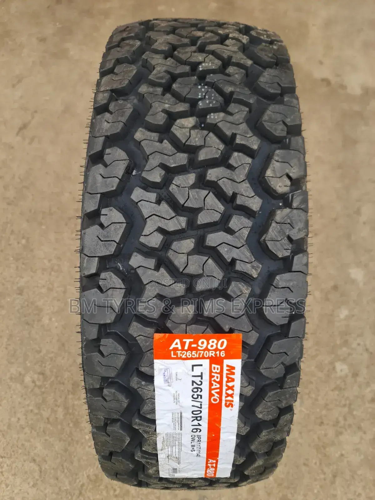 265 /70 R16 Maxxis Tires (All Terrein) 980