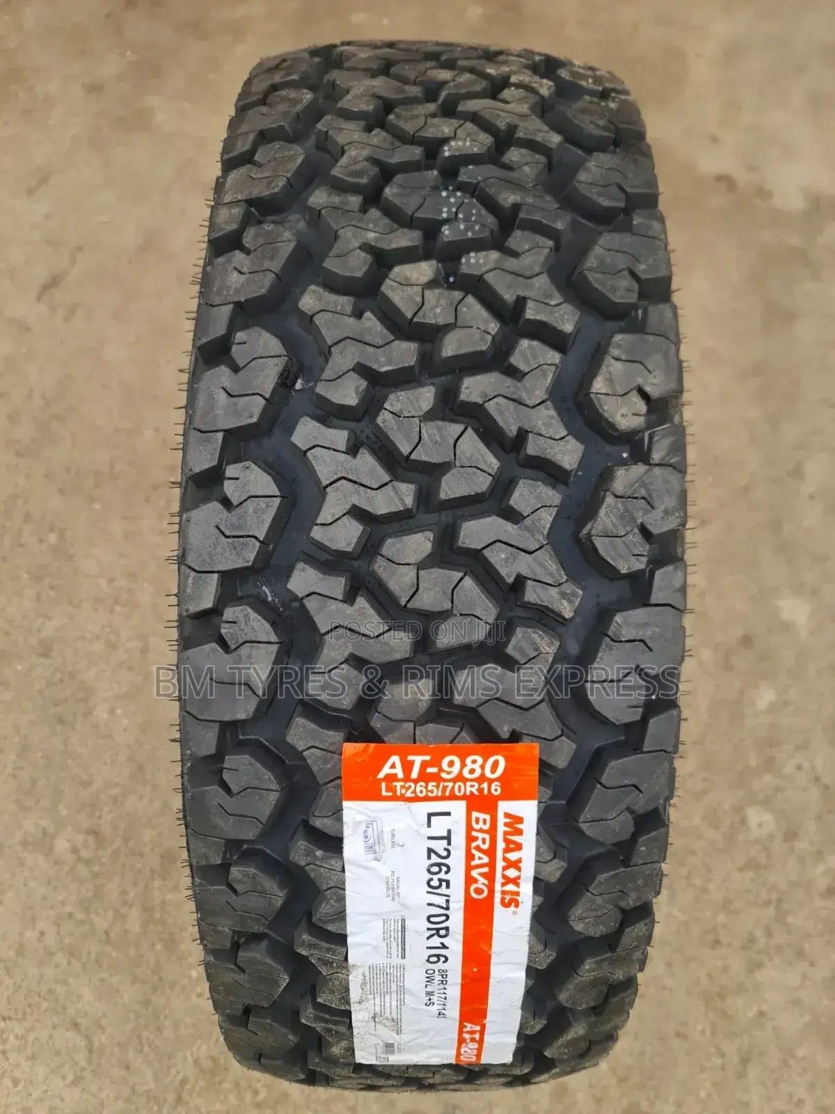 265 /70 R16 Maxxis Tires (All Terrein) 980