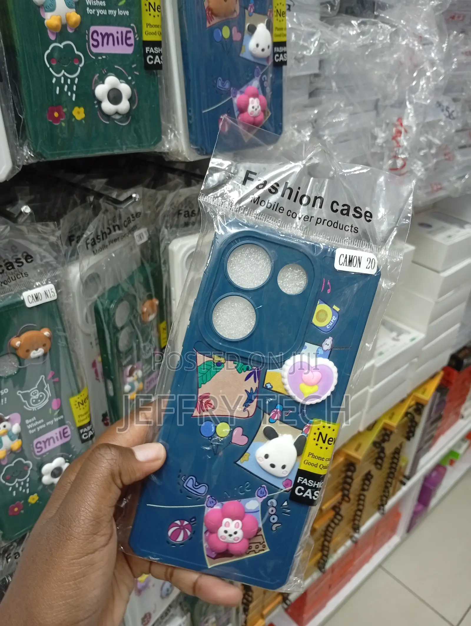 Dark Blue Silicone Phone Case Designed for the Tecno Camon 20