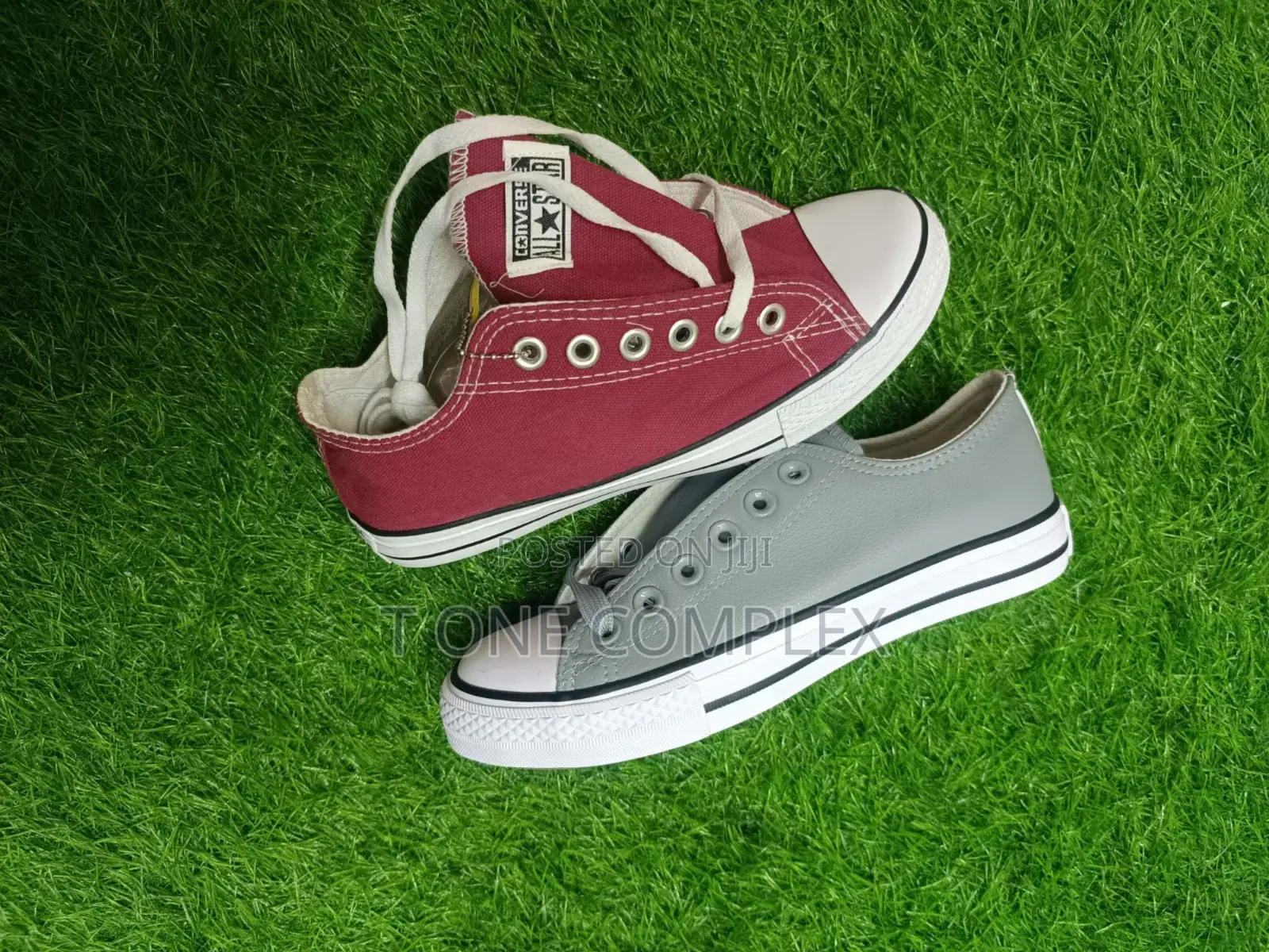 Converse All Star Leather Canvas Low Cut Sneakers -