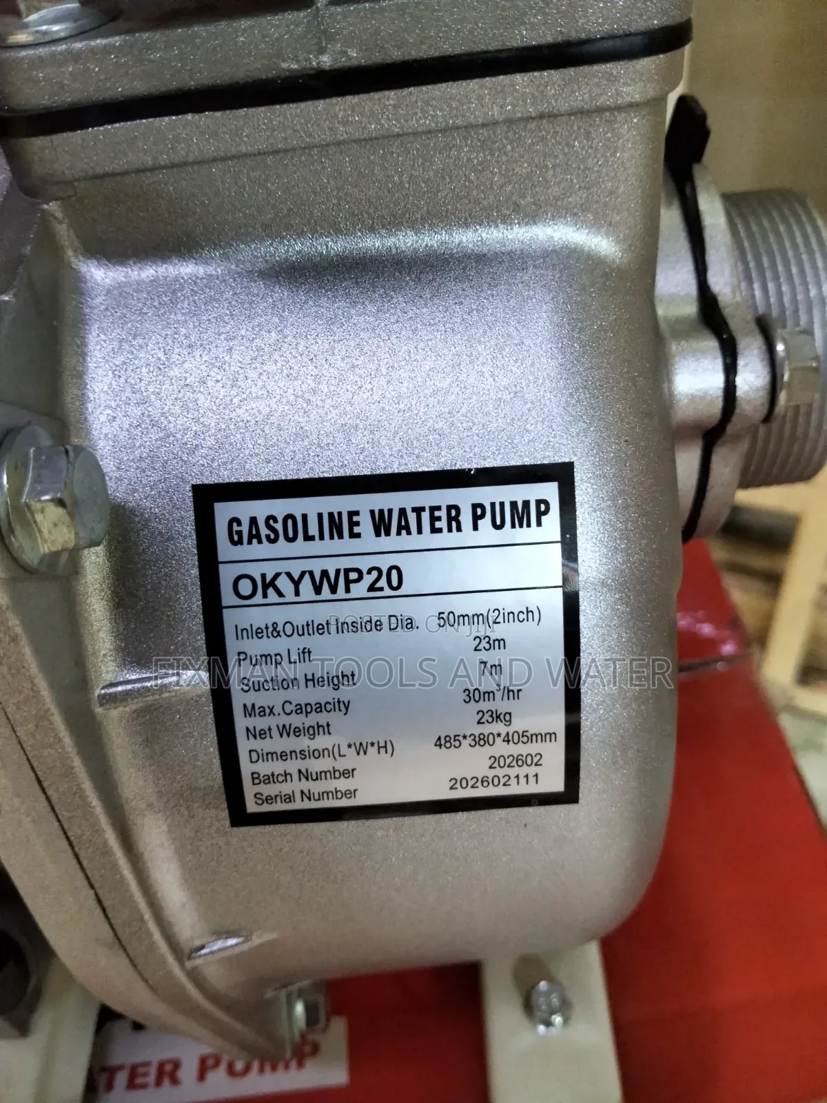Okoyama Japan Gasoline Petro Pump 2 Inches 23 M Head Lift