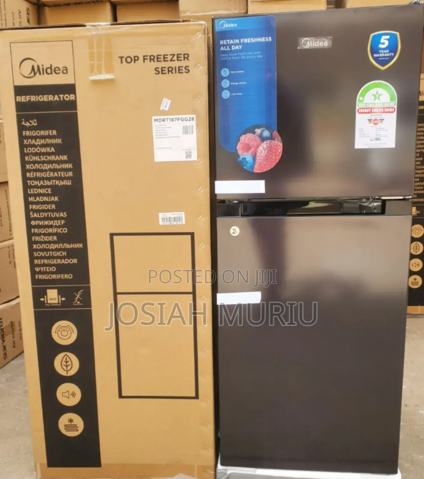 Midea 187 Litres Double Door Refrigerator