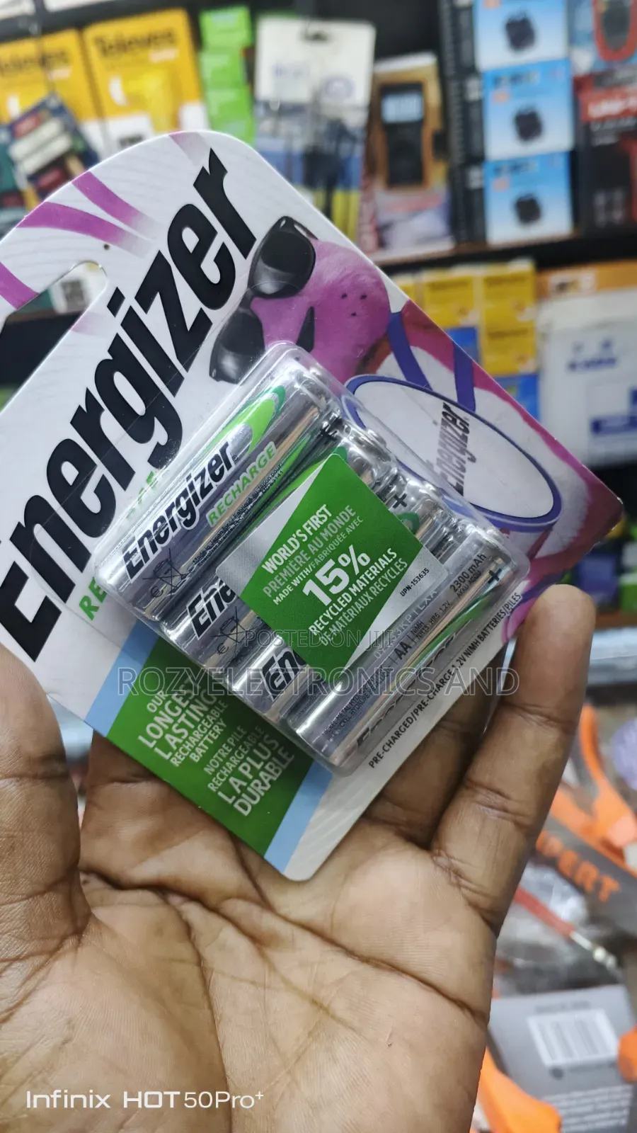 Rechargeable Energizer Battery Double Aa