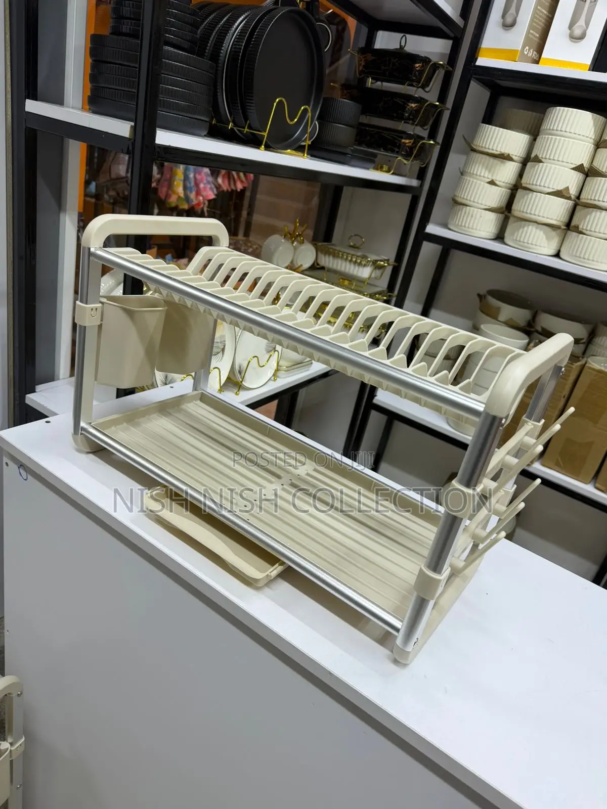 2 Tier Dish Drying Rack for Kitchen Counter