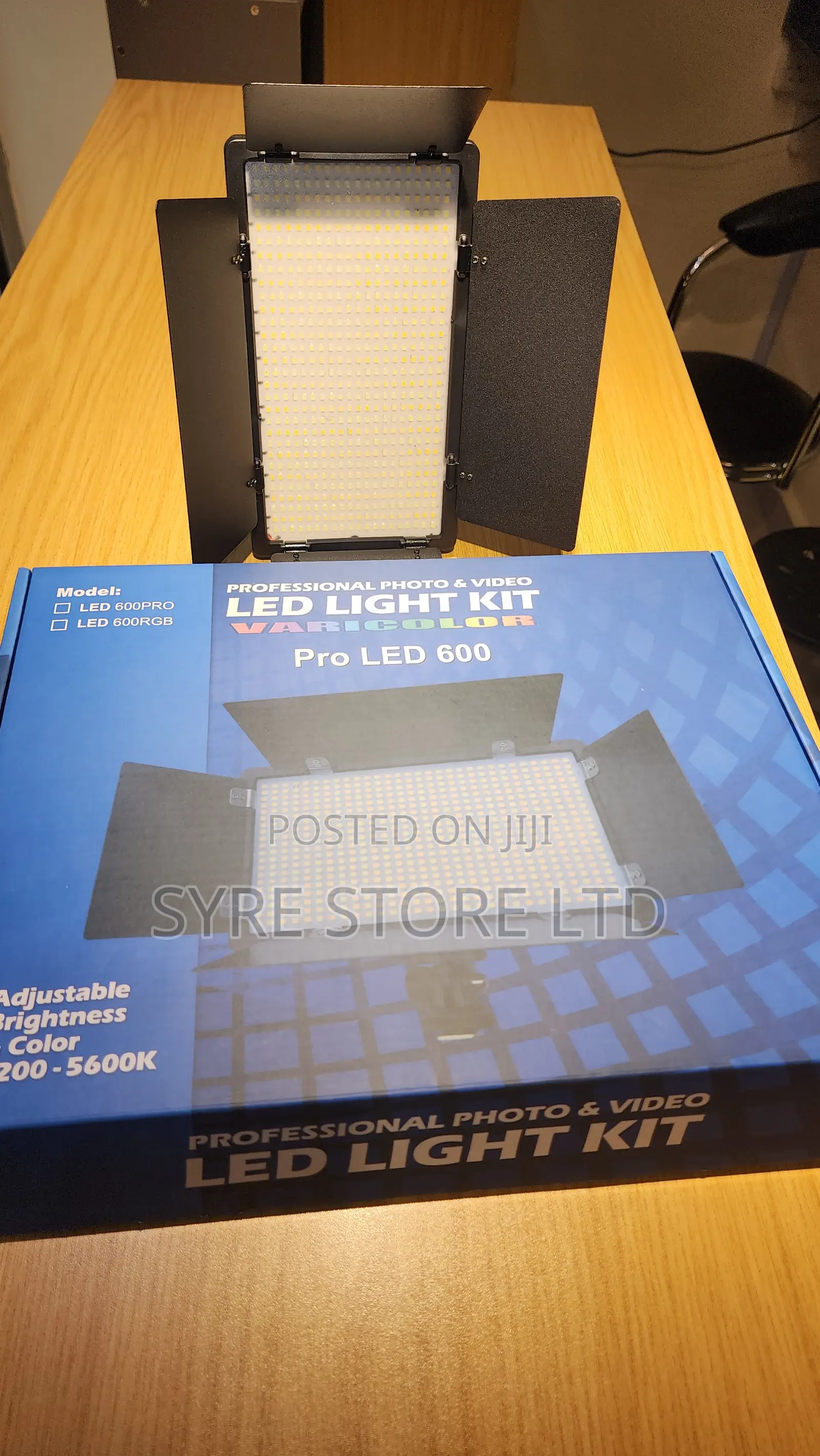 Pro Led 600 Professional Video Light Kit for Photo and Studio Use