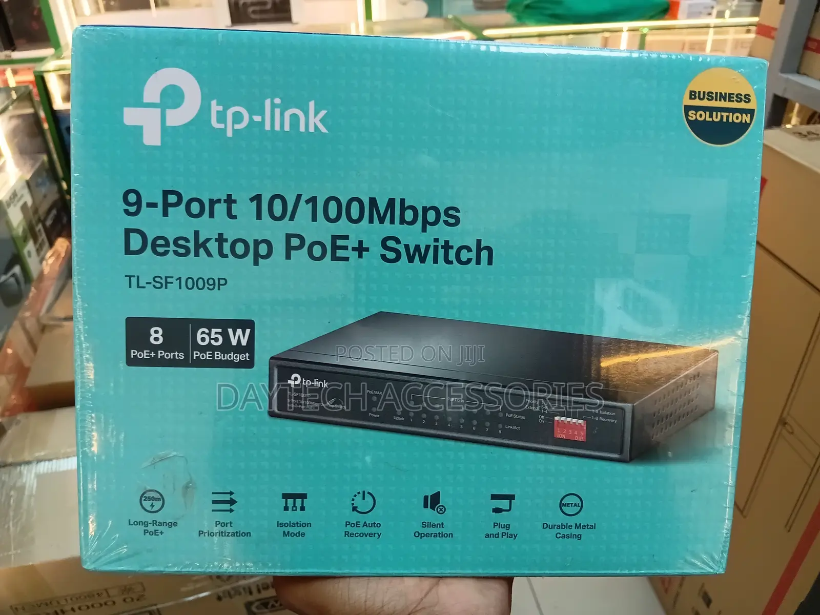 Tp-Link Tl-Sf1009p 9-Port 10/100mbps With 8-Port Poe Desktop Switch