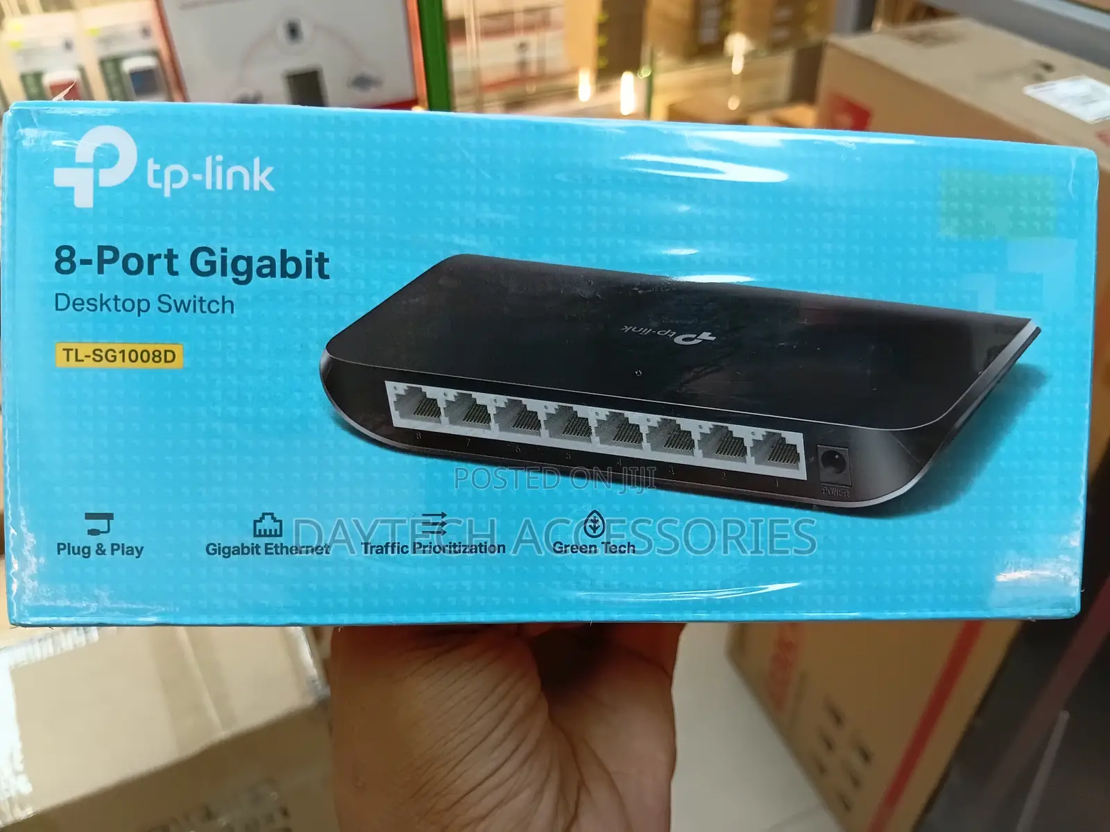 Tp-Link 8 Port Gigabit Desktop Ethernet Switch 1000mbps - Tl-Sg1008d