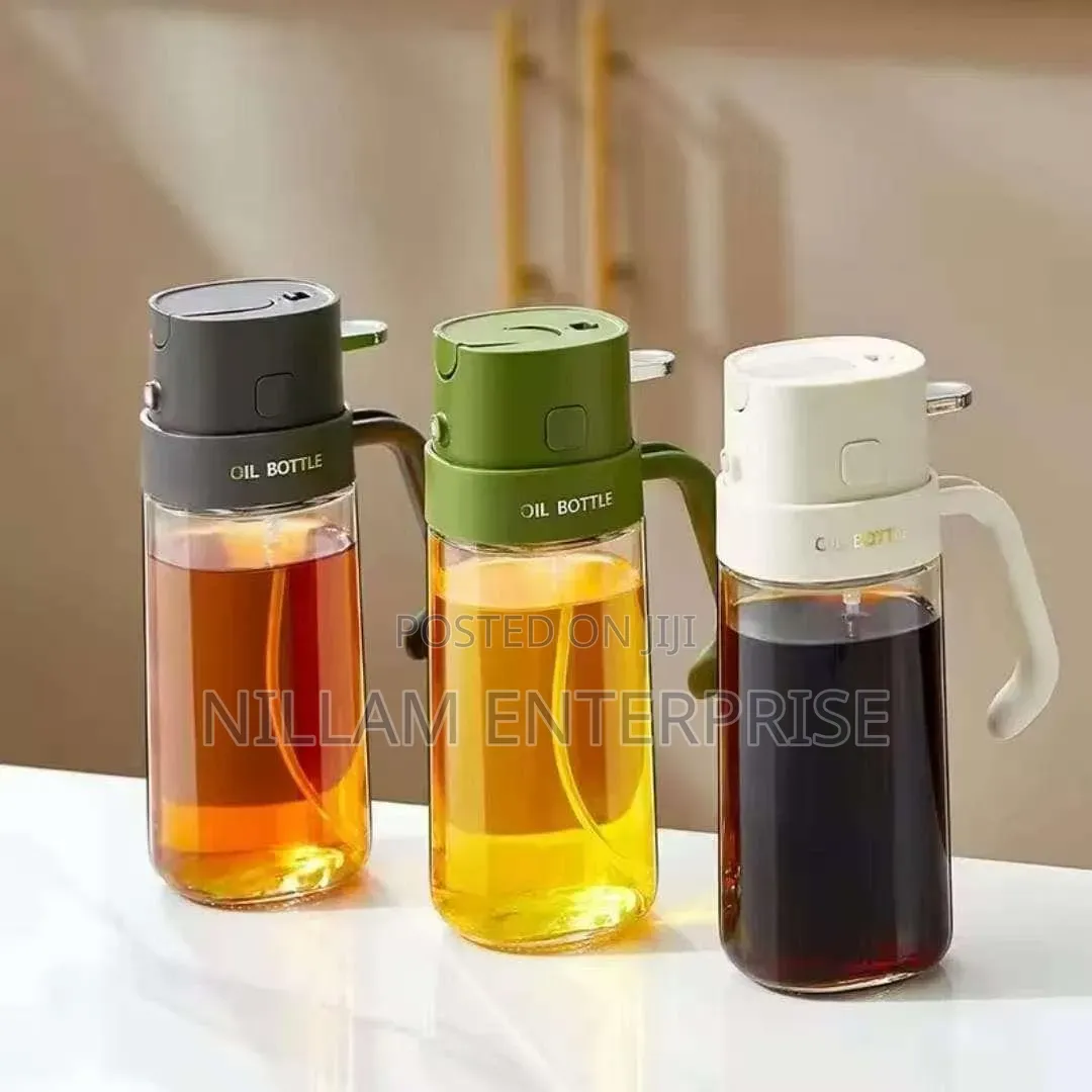 Glass 2 In 1 Oil Jar 550ml