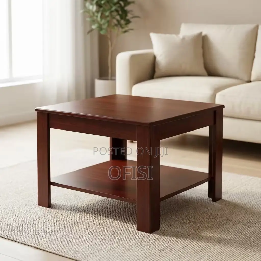 Coffee Table; 60cm by 60cm Wooden Coffee Table