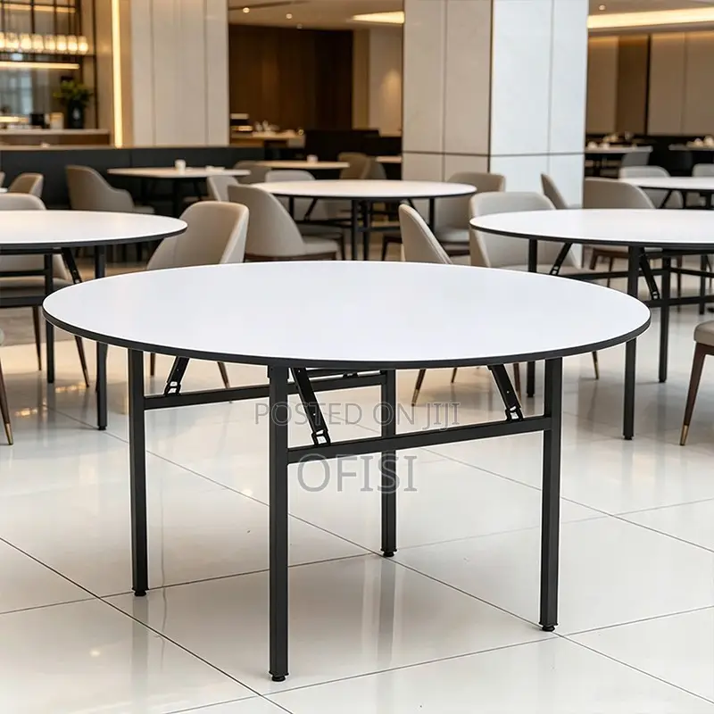 Foldable Table; 1.8 Meter Round Foldable Office Table