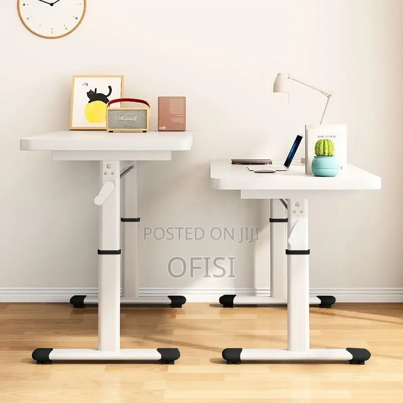 Office Desk; Manual Height Adjustable Home Office Desk - 1.2m