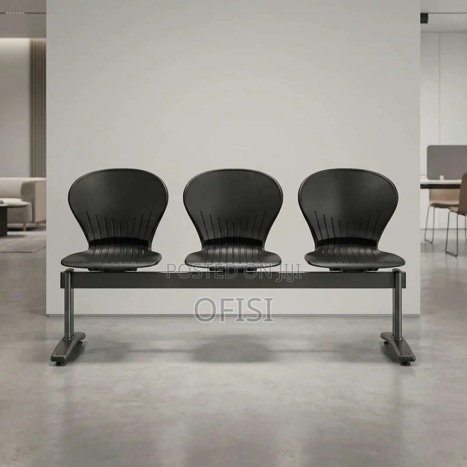 Waiting Bench; 3 Seater Plastic Office Waiting Bench