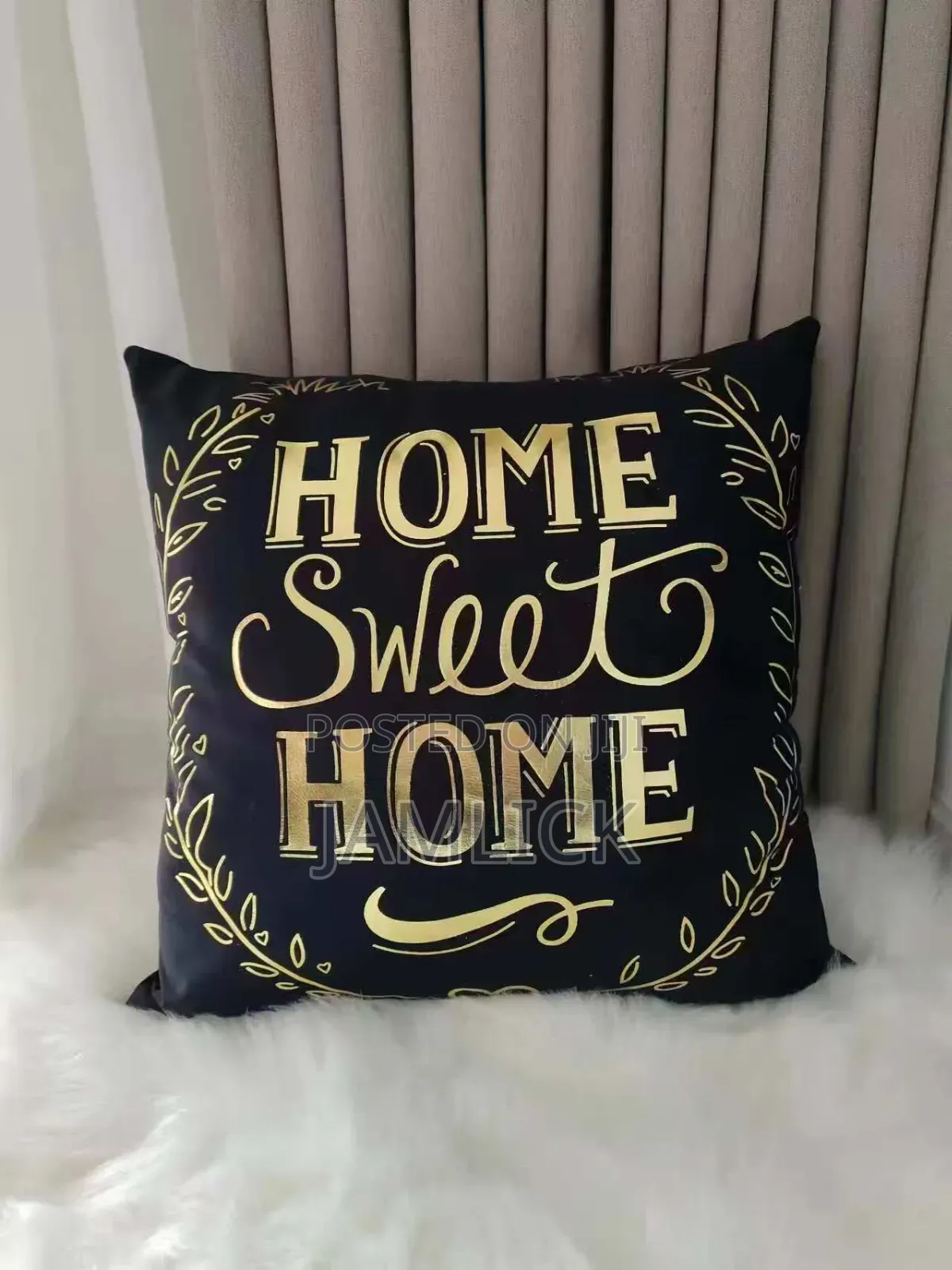 Gold Print Throw Pillow Cases - Cd