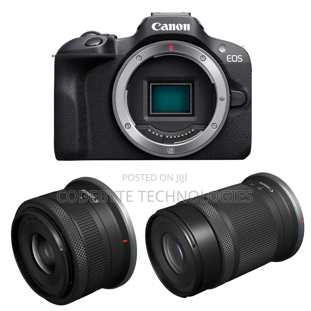 Canon Eos R100 Rf-S 18-45mm + 55-210mm (Dual) Kit