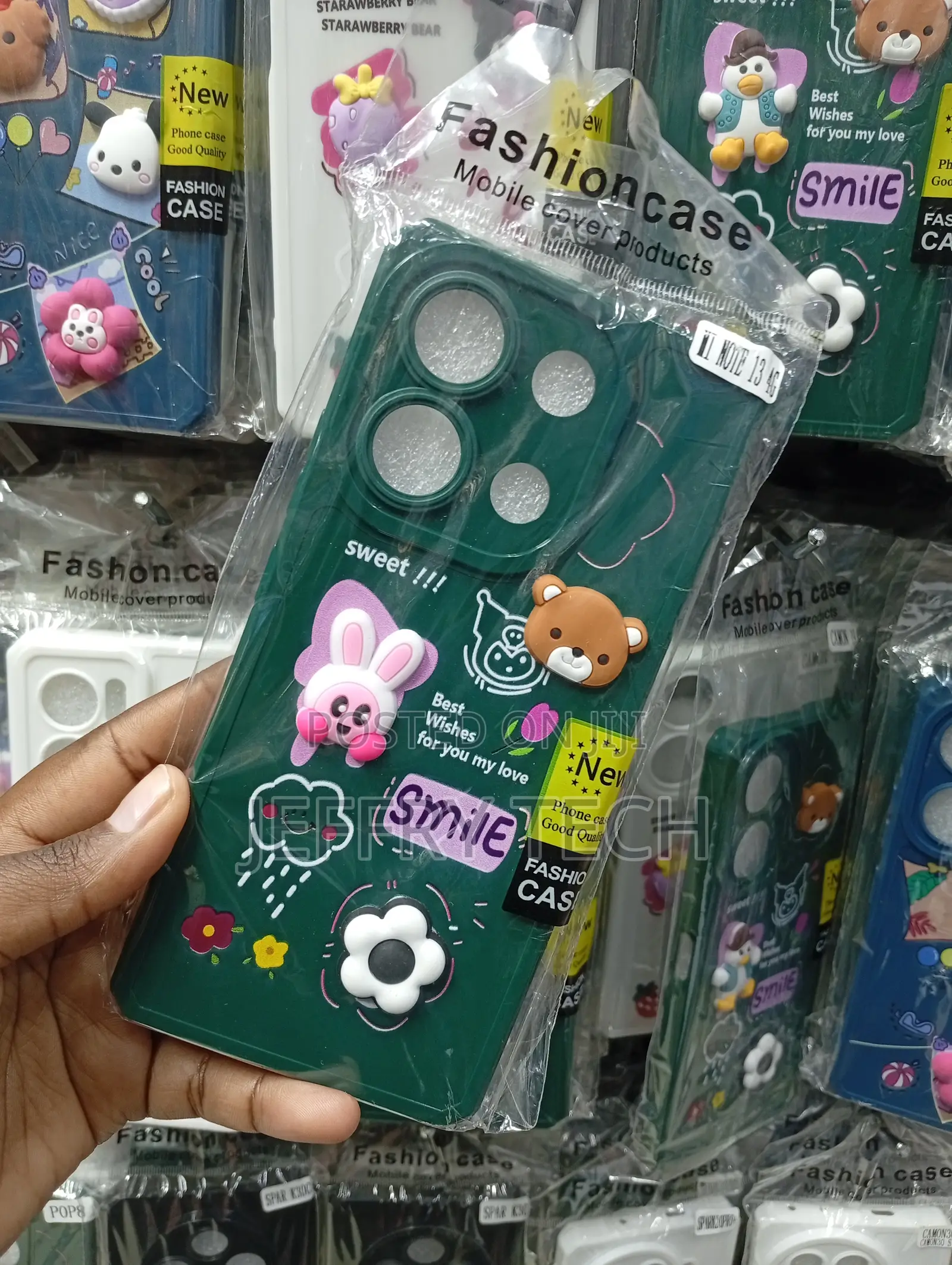 Redmi Note 13 4g Green, Soft-Touch Silicone Phone Case