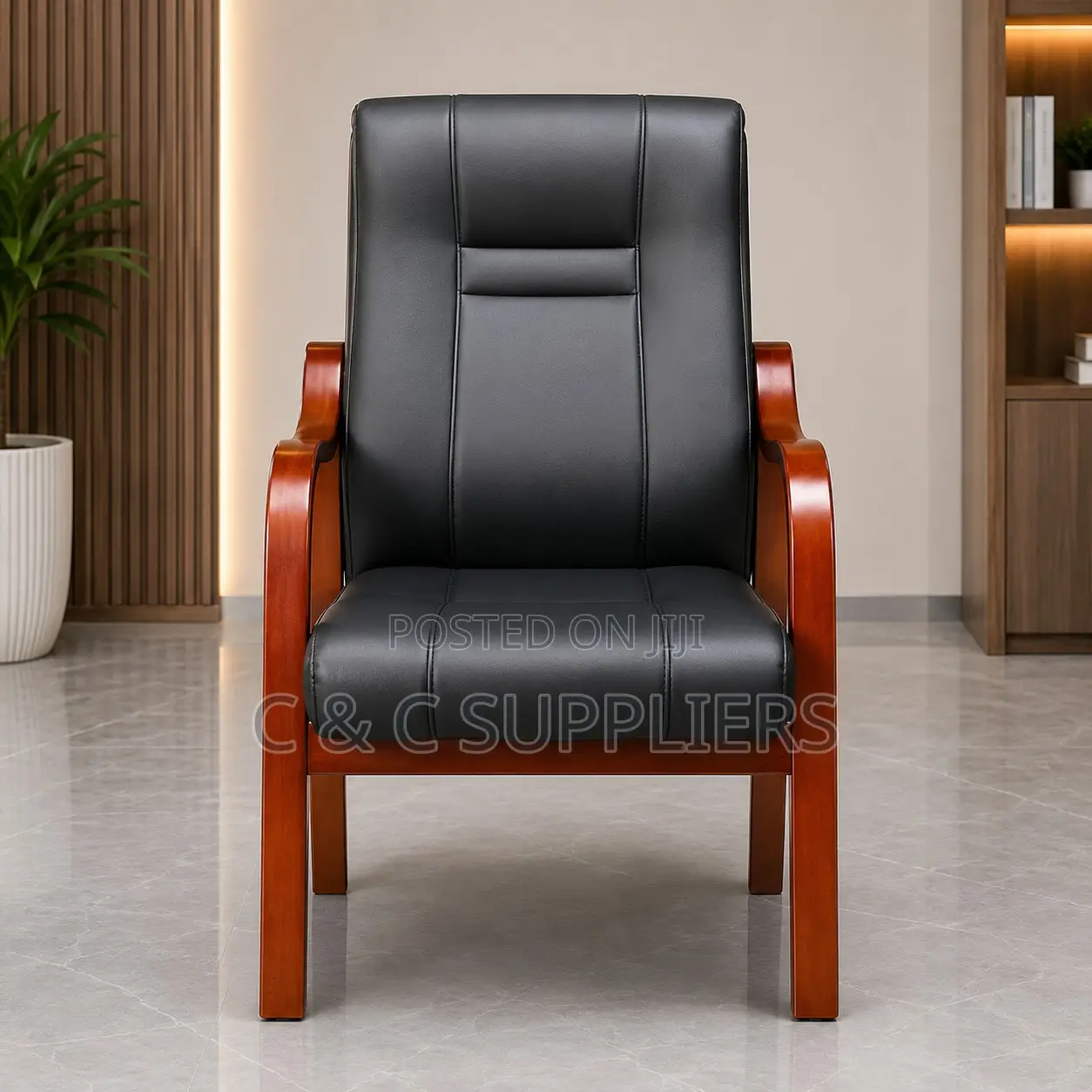 Office Bliss Leather Guest Chair.