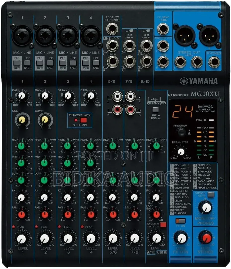 Yamaha Mg10xu 10-Input Stereo Mixer With Effects