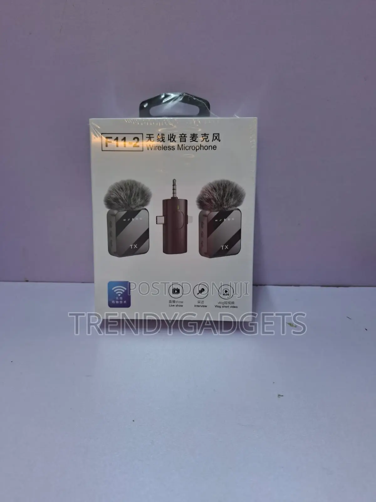 F11-2 Wireless Microphone for Tiktok Youtube and Vlogs