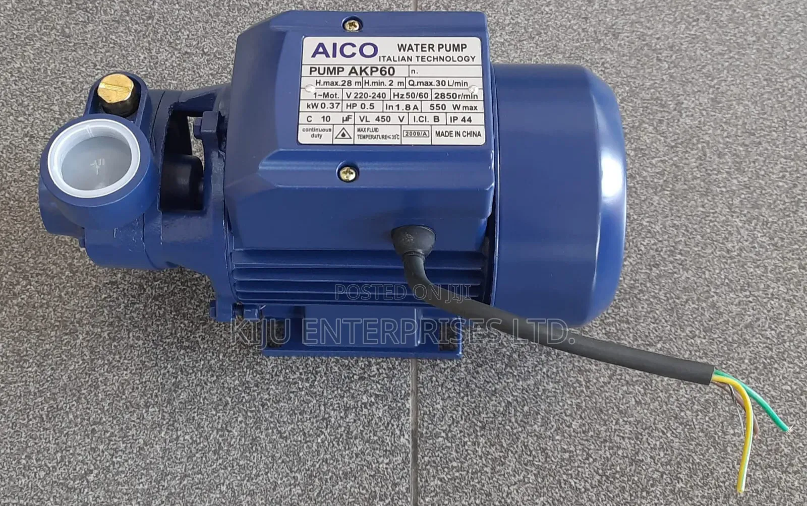 Aico 0.5hp Electric Water Pump – Domestic Garden Water Booster Pump