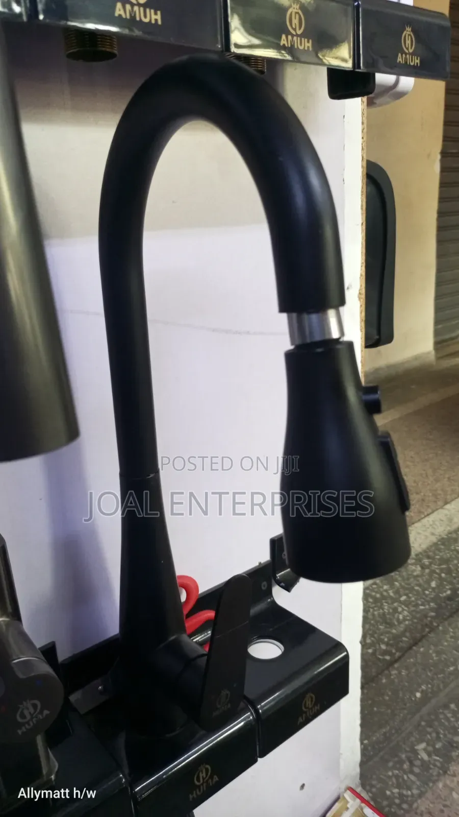 Black Pullout Kitchen Mixer Tap