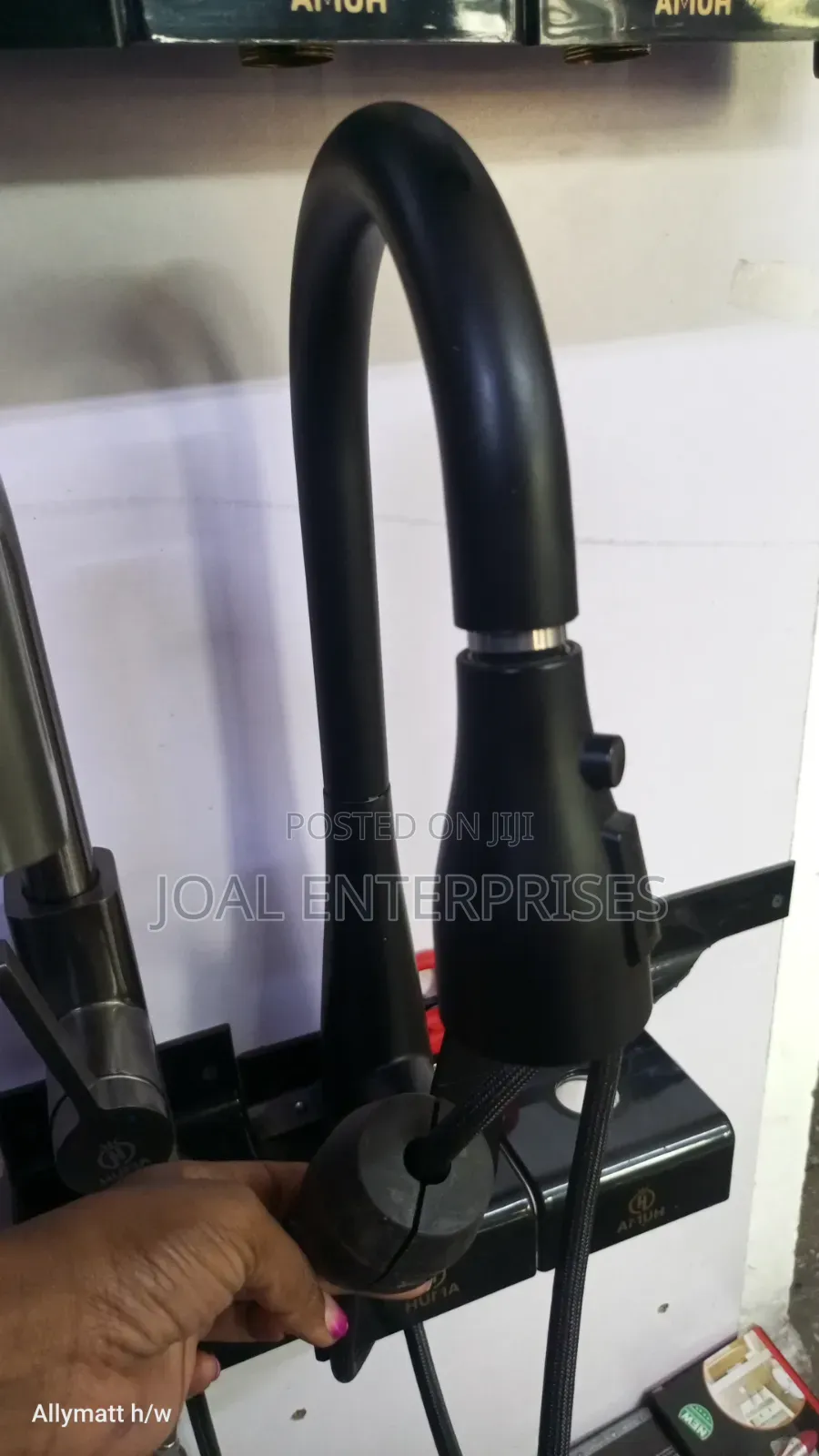 Black Pullout Kitchen Mixer Tap