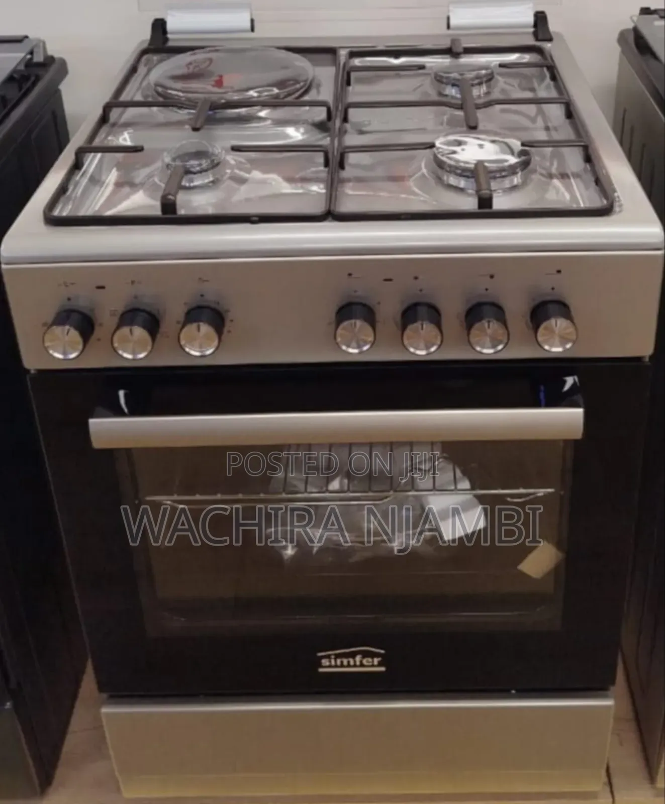 60*60von Simfer 3+1 Standing Cooker With Gas Sensor