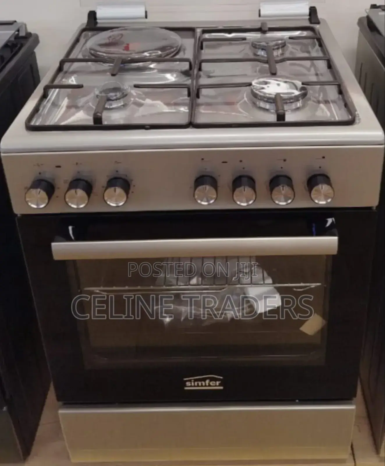 60*60von Simfer 3+1 Standing Cooker With Gas Sensor