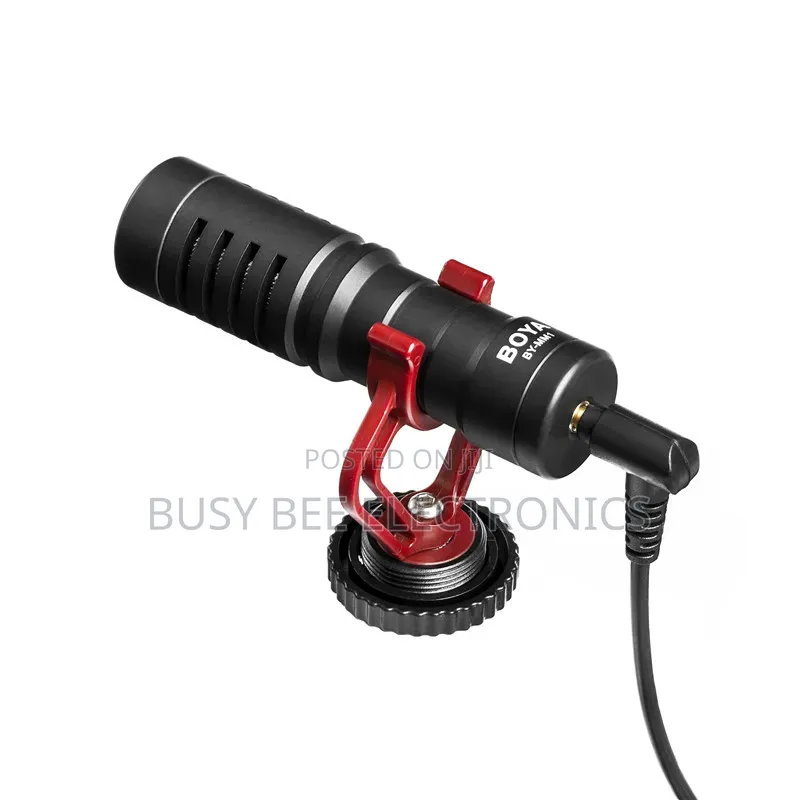 By-Mm1 Video Recording Microphone for iPhone Android DSLR