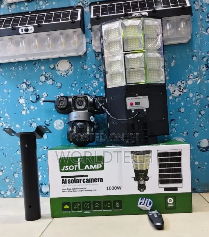 Ai Triple Lens 4g Solar Camera Street Light