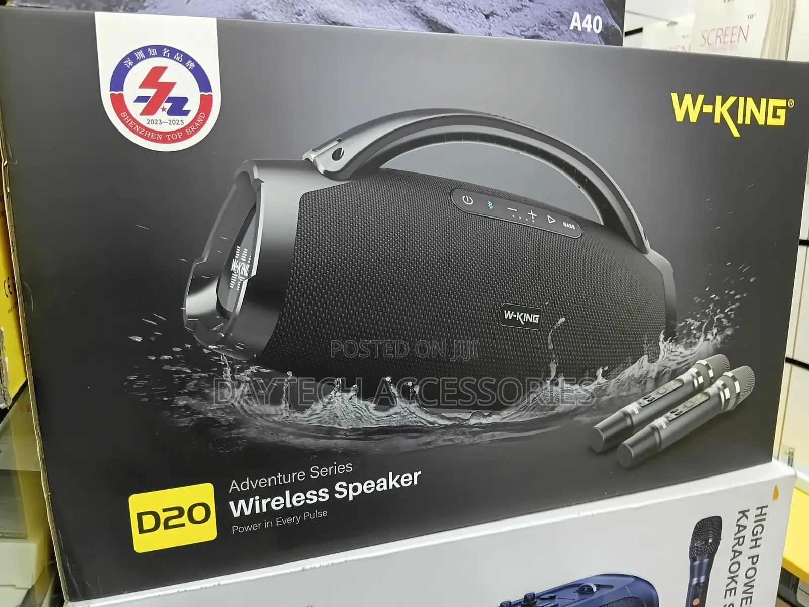 W-King D20 Large Waterproof Portable Speaker 200w for Camping.