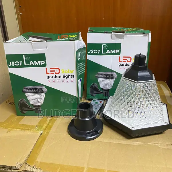 . Solar Powered Gate Pillar Lamp – RGB Decorative Landscape Light