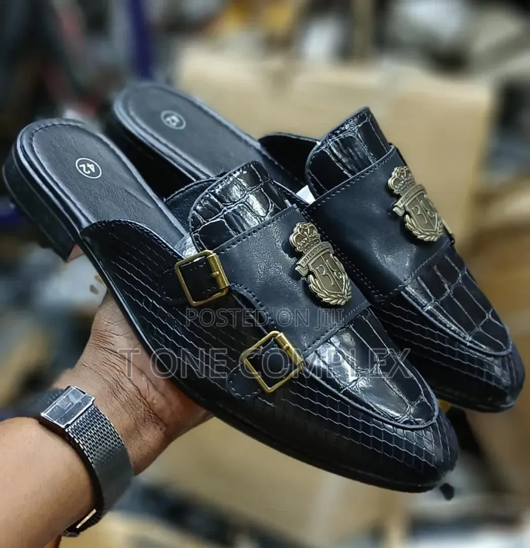Men's Executive Half Shoes Black and Brown