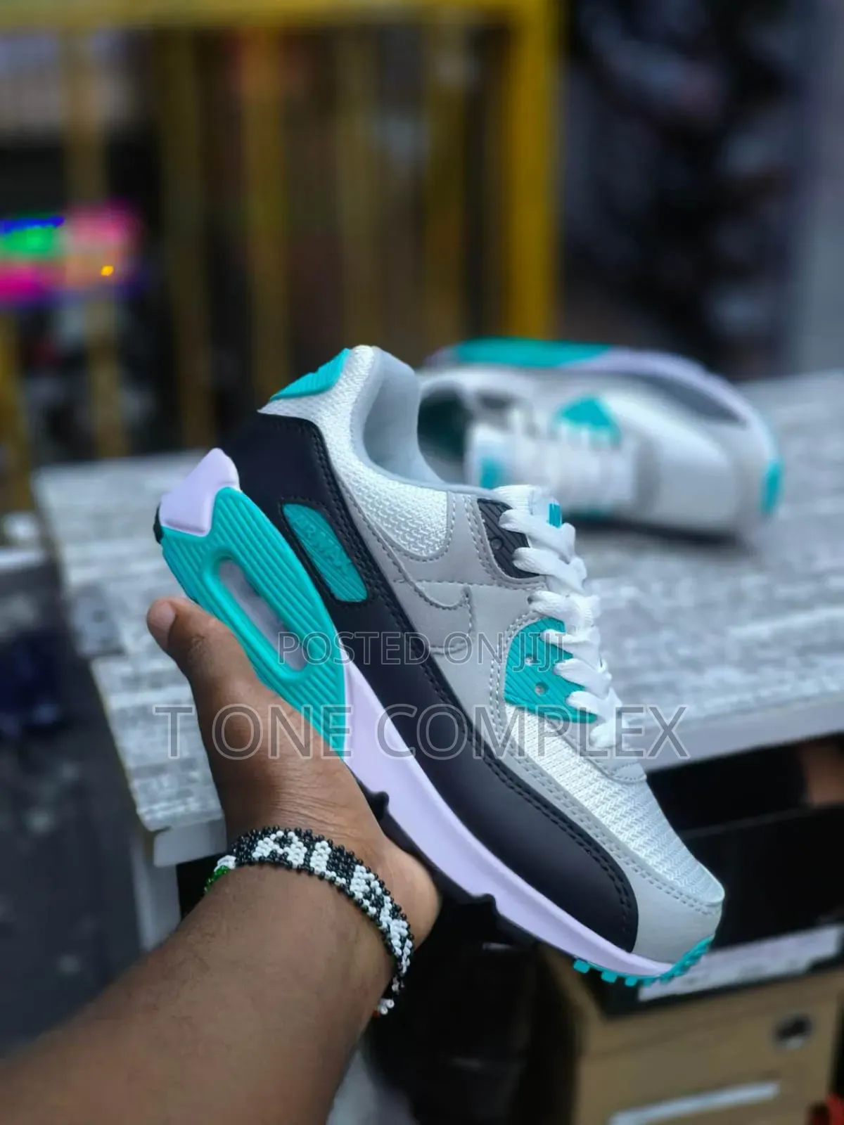 Nike Air Max 90 Sneakers Pink Purple Blue White Black