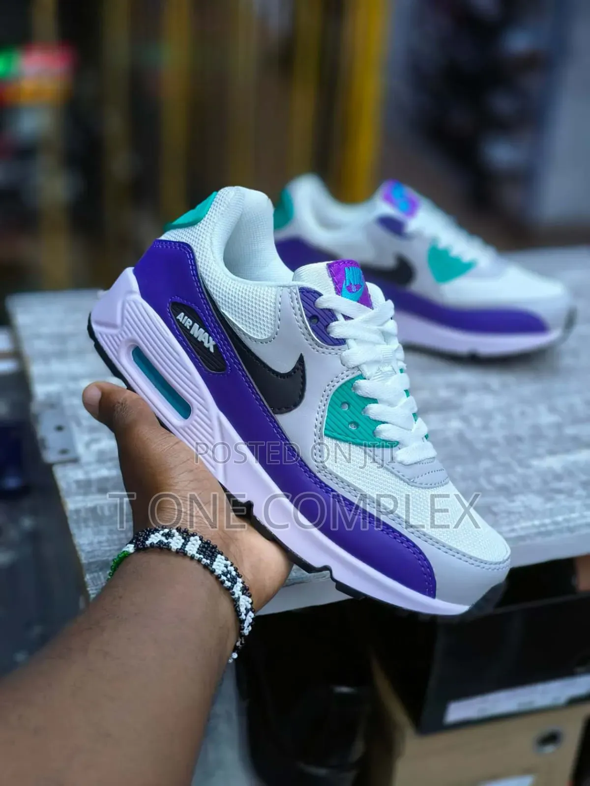 Nike Air Max 90 Sneakers Pink Purple Blue White Black