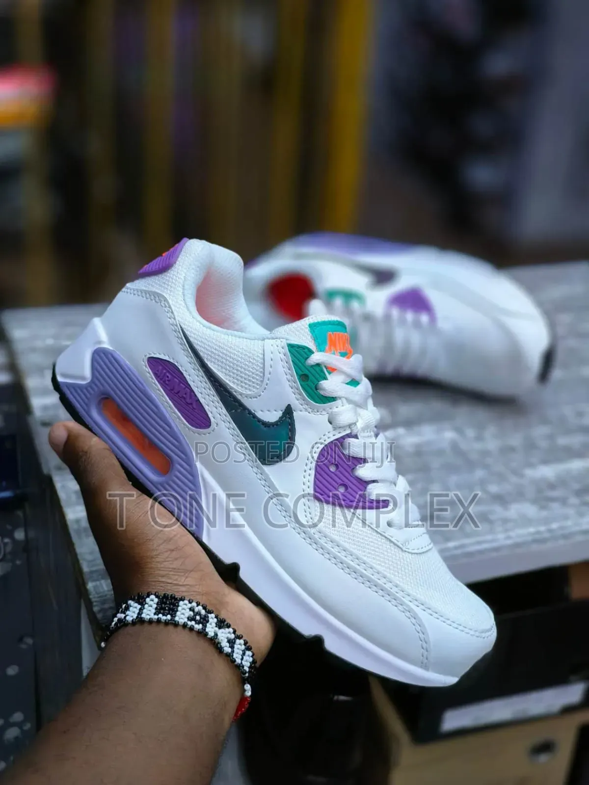 Nike Air Max 90 Sneakers Pink Purple Blue White Black