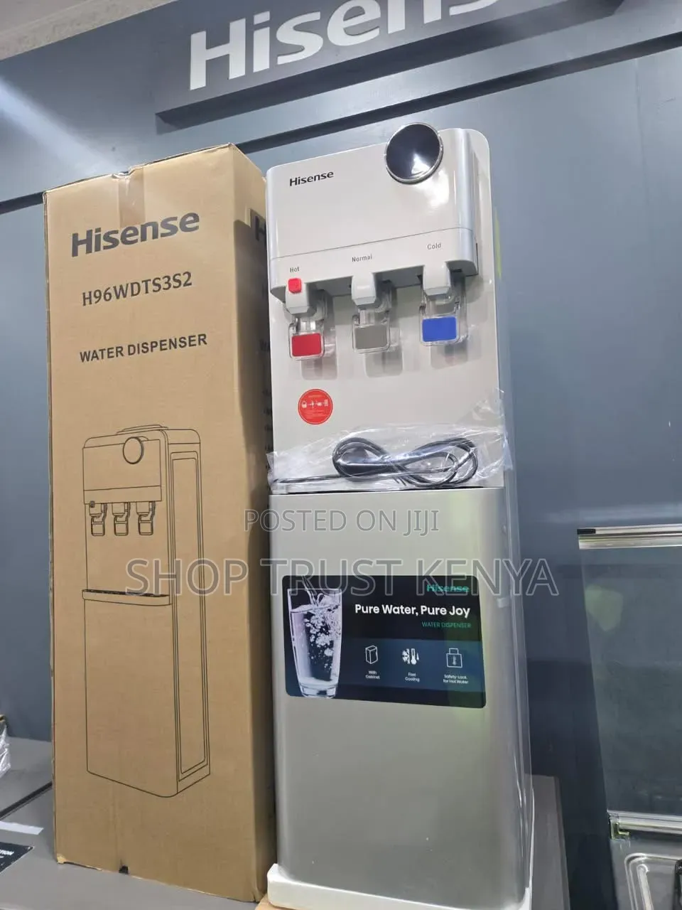 Hisense 3 Taps Silver Water Dispenser With Compressor Cooling