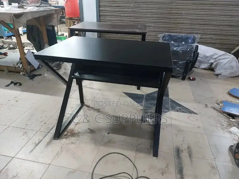 Home Office Study Desk With Bookshelf